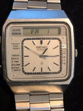 Vintage Seiko H357 - 5050t Analog - Digital Electronic Watch