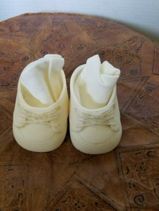 Vintage Cabbage Patch Shoes And 2 Pair C.  P.  Socks Cp