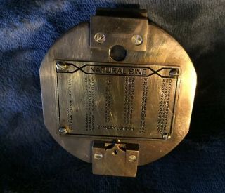 Vintage Stanley Of London Brass Nautical Compass 