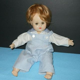 Vintage Antique Doll Composition Madame Alexander Butch Boy 11 " Eyelashes