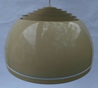 Mid Century Modern Lightolier Louvered 16 " Pendant Orb Lamp