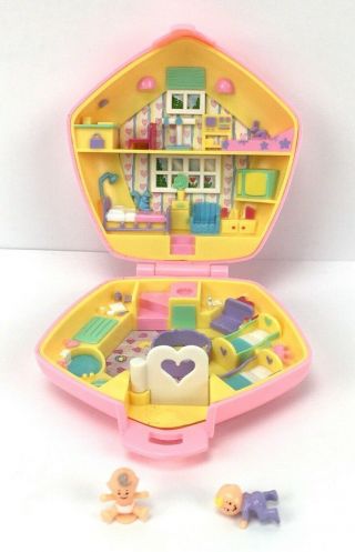 Vintage 1992 Polly Pocket Fashion Fun Compact By Bluebird Baby 