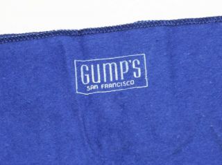 Gump ' s Anti - Tarnish Sterling Silver Blue Flatware Storage Bag 3