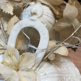 Vintage Bride & Groom Wedding Cake Topper Bells Dried Flowers Corsage Ornate 12” 5