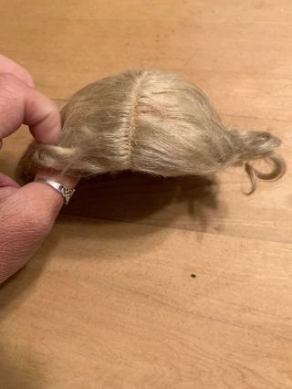 Blonde Wig For Antique Doll W/ Pate 3