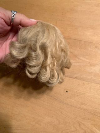 Blonde Wig For Antique Doll W/ Pate 4