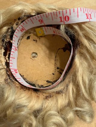 Blonde Wig For Antique Doll W/ Pate 6
