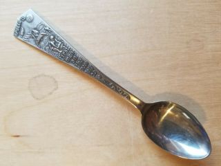 Vintage Collectible Souvenir Spoon,  4.  25 ",  Apollo 11,  1969,  Made In Holland