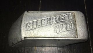 Vintage Gilcrist Antique Metal Ice Block Shaver Kitchen Tool No.  78