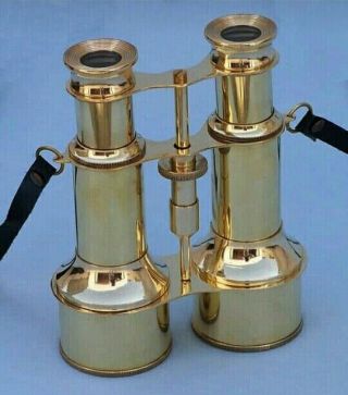 6 Inch Brass Binocular Marine Style Nautical Binocular