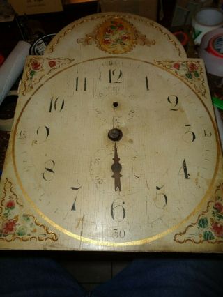 Antique - American Wooden - Grandfather Clock Movement - Ca.  1820 - To Restore T734