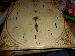 Antique - American Wooden - Grandfather Clock Movement - Ca.  1820 - To Restore T734 3
