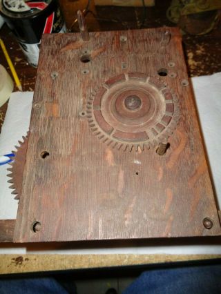 Antique - American Wooden - Grandfather Clock Movement - Ca.  1820 - To Restore T734 5
