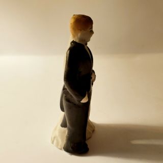 Vintage Porcelain Occupied Japan Bride Groom Wedding Cake Topper 1940s 4