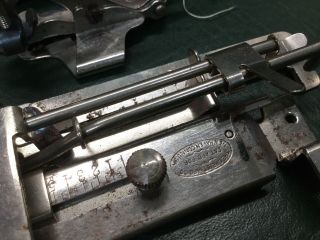 Rare Antique IDEAL Decorative Cast Iron Hand Crank Sewing Machine w/ Accessories 3