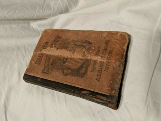 Antique Scrapbook Newspaper Articles Poetry,  Etc - Pasted Over Etymology Book