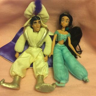 Vintage Applause Jasmine Prince Ali Aladdin Plastic Body Plush Legs Doll Toy