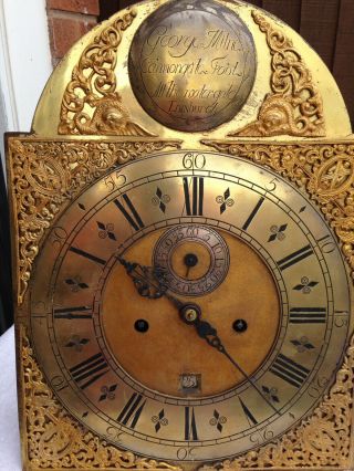 George Milne Edinburgh Longcase Clock Dial And Movement