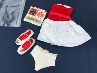 Vintage Chatty Cathy Birthday Party Outfit Shoes Charmin Chatty Record Dress