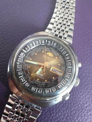 Vintage Orient World Diver Sw Automatic Wristwatch - Men’s - 1970’s