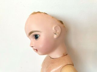 Antique French BeBe Jumeau Tête Closed Mouth Bisque Doll Size 6 Marked SGDG 10