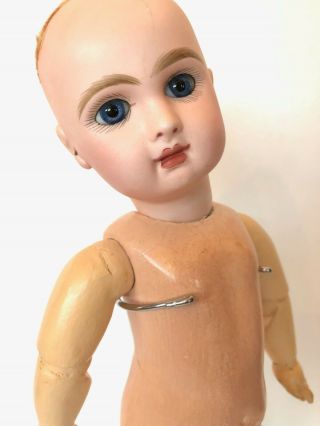 Antique French BeBe Jumeau Tête Closed Mouth Bisque Doll Size 6 Marked SGDG 12