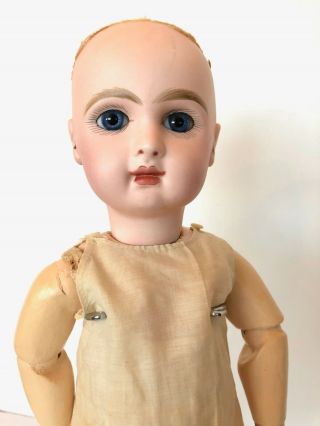 Antique French Bebe Jumeau Tête Closed Mouth Bisque Doll Size 6 Marked Sgdg