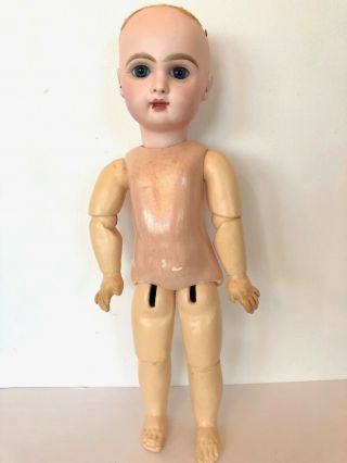 Antique French BeBe Jumeau Tête Closed Mouth Bisque Doll Size 6 Marked SGDG 6