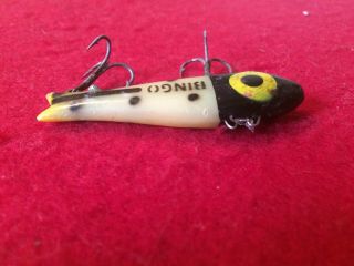 Doug English Bingo Lure With Weight In Chin Good Color TX 1940s 3