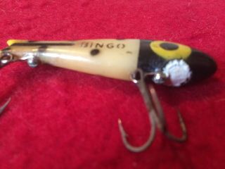 Doug English Bingo Lure With Weight In Chin Good Color TX 1940s 4