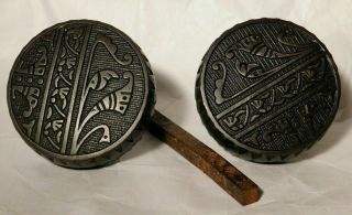 Antique Cast Iron Ornate Door Knobs In East Lake Design Style Vintage