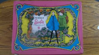 Vintage 1968 The World Of Barbie Double Doll Case Pink 1