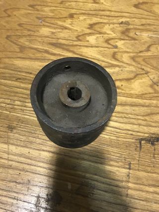 Antique Hit And Miss Gas Engine Steam Machinery Pulley 2