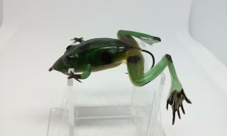 Vintage Burke Frog Green 2.  5 " Plastic/foam Fishing Lure
