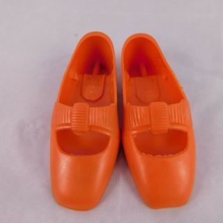 Vintage Ideal Orange Bow Tie Shoes For Crissy,  Kerry,  Tressy
