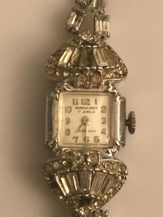Rare Vintage Bordeaux - Geneve Swiss 17 Jewels Watch