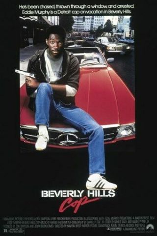 Beverly Hills Cop Vintage Movie Poster Eddie Murphy Funny Collectors 24x36