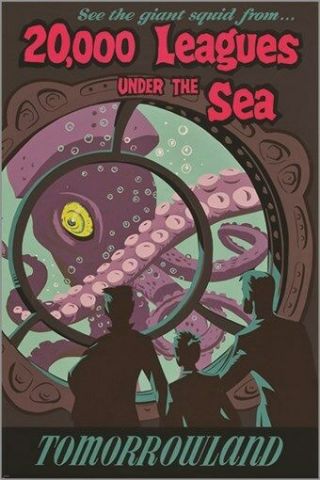 20,  000 Leagues Under The Sea Vintage Movie Poster 1960s Sci - Fi Classic 24x36