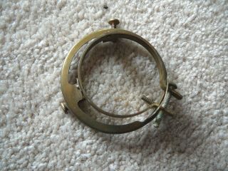 Antique Brass Steel Shade Holder 2 - 1/4 " Fitter 1 - 1/2 " Id Raised Threaded Clamp