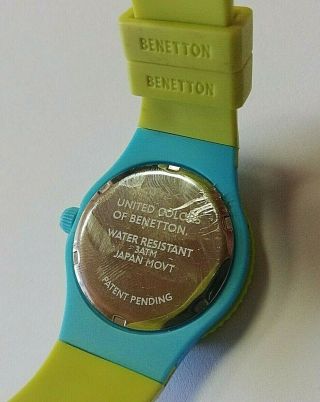 UNITED COLORS OF BENETTON Japan Movt Rare Vintage Watch WR 30m 5