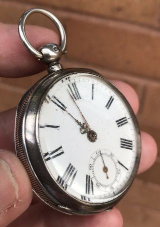 A Gents Early Antique Solid Silver ”waltham Usa” Pocket Watch,  Birmingham 1882.