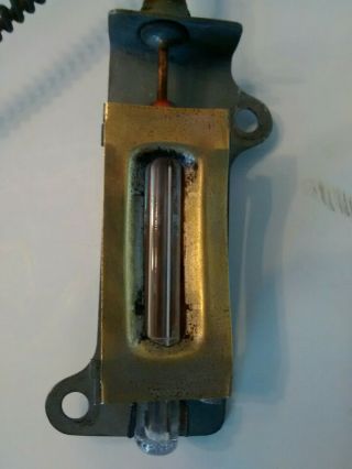 Auto Meter Antique Brass Mechanical Water Temperature Gauge Rare (a6059)