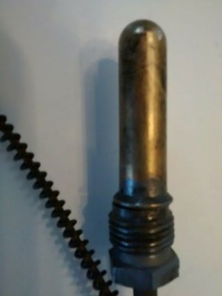 Auto Meter Antique Brass Mechanical Water Temperature Gauge RARE (A6059) 4