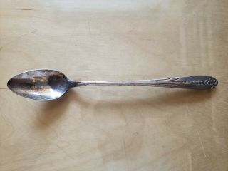 Antique,  Vintage Collectible Spoon 7 ".  National Double Silver Plate