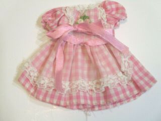 Vintage Doll Dress For Small Hard Plastic Fashion Doll Aa26