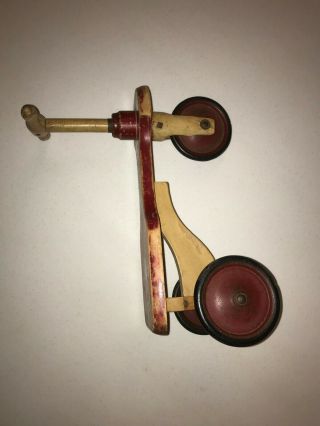 Antique Toy Kiddie Kar Trike / Scooter H.  C.  White Company U.  S.  A Patent 1918 5