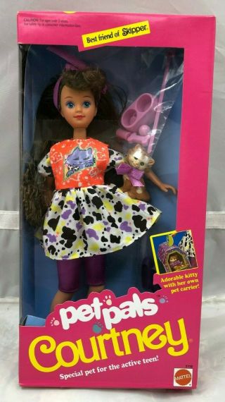 Pet Pals Courtney 1991 Best Friend Of Skipper Barbie Doll Vintage Nrfb