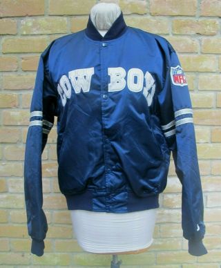 Vintage Starter Satin Nba Jacket Dallas Cowboys Authentic Pro - Line,  Usa; Large