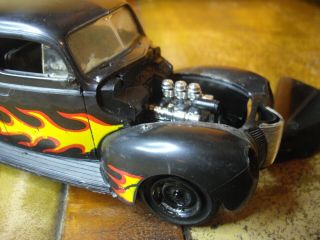 Amt 1:25 Scale 1940 Ford Coupe Survivor Flamed Decals On Vintage 1960