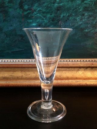 Colonial Williamsburg Glass Teardrop Water Goblet Stem •royal Leerdam